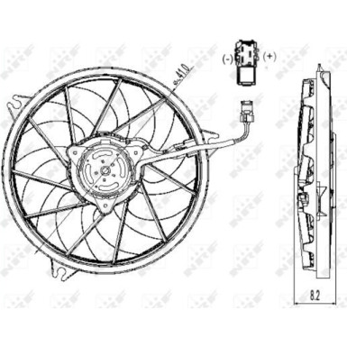 NRF | Lüfter, Motorkühlung | 47323