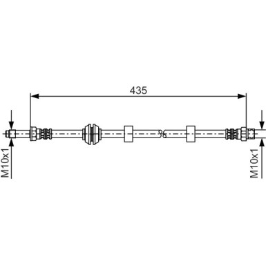 BOSCH | Bremsschlauch | 1 987 476 415