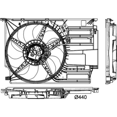 Mahle | Lüfter, Motorkühlung | CFF 405 000P