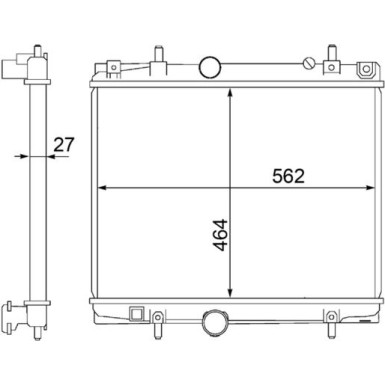 Mahle | Kühler, Motorkühlung | CR 1437 000S