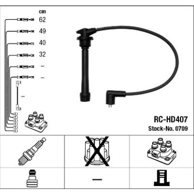 NGK | Zündleitungssatz | 0709