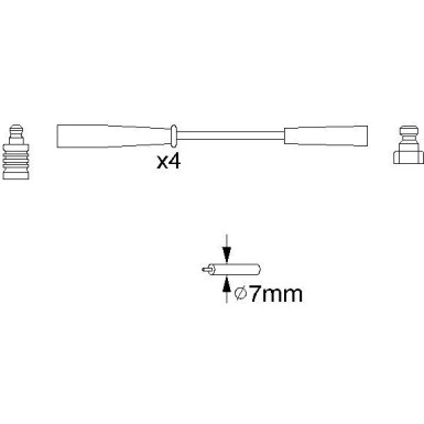 BOSCH | Zündleitungssatz | 0 986 356 817