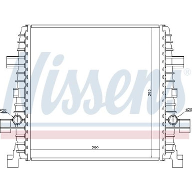 Nissens | Niedertemperaturkühler, Ladeluftkühler | 60358