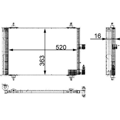 Mahle | Kondensator, Klimaanlage | AC 350 000S