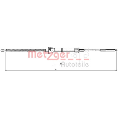 Metzger | Seilzug, Feststellbremse | 10.7134