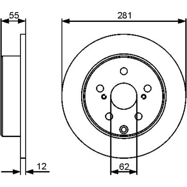 BOSCH | Bremsscheibe | 0 986 479 419