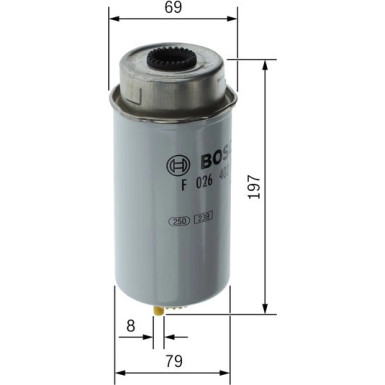 BOSCH | Kraftstofffilter | F 026 402 122