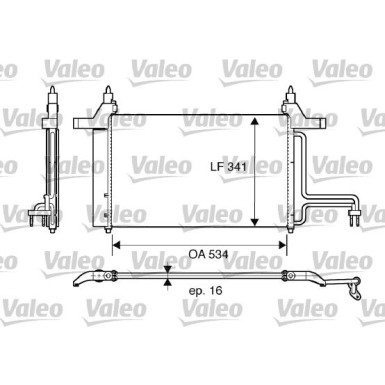 Valeo | Kondensator, Klimaanlage | 817669