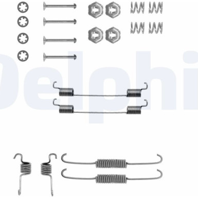 Delphi | Zubehörsatz, Bremsbacken | LY1117