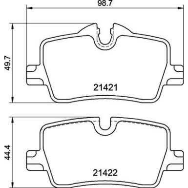 Brembo | Bremsbelagsatz, Scheibenbremse | P 06 113