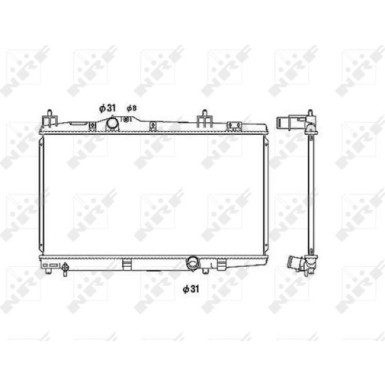 NRF | Kühler, Motorkühlung | 53449