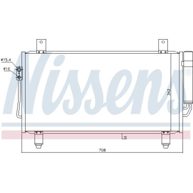 Nissens | Kondensator, Klimaanlage | 940435