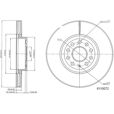 Metzger | Bremsscheibe | 6110072