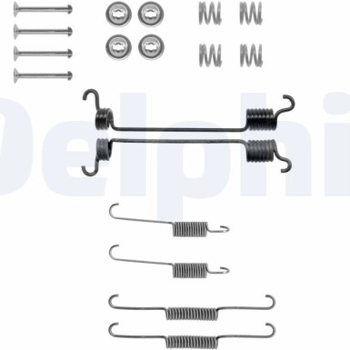 Delphi | Zubehörsatz, Bremsbacken | LY1216