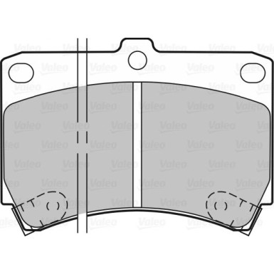 Valeo | Bremsbelagsatz, Scheibenbremse | 598274