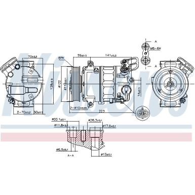 Nissens | Kompressor, Klimaanlage | 89420