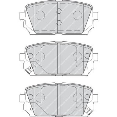 Ferodo | Bremsbelagsatz, Scheibenbremse | FDB4193
