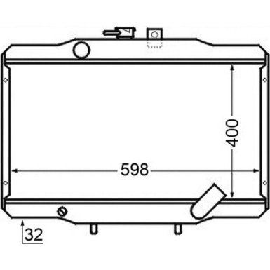 Mahle | Kühler, Motorkühlung | CR 141 000S