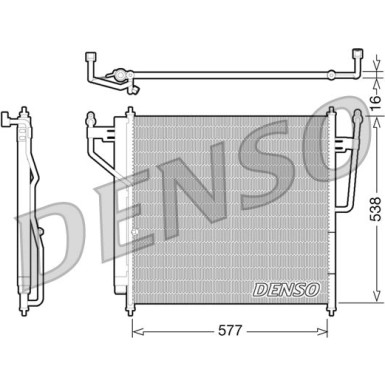 Denso | Kondensator, Klimaanlage | DCN46017