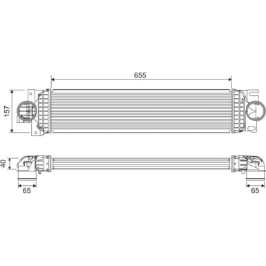 Valeo | Ladeluftkühler | 818699