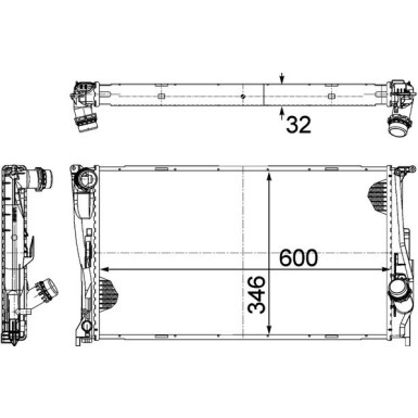 Mahle | Kühler, Motorkühlung | CR 1084 000P