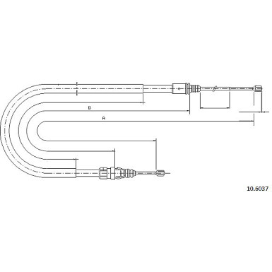 Metzger | Seilzug, Feststellbremse | 10.6037