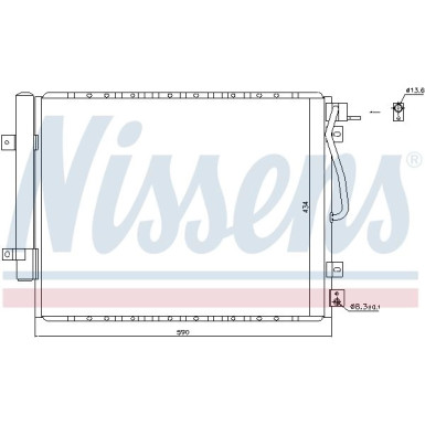 Nissens | Kondensator, Klimaanlage | 940436