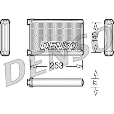 Denso | Wärmetauscher, Innenraumheizung | DRR05005