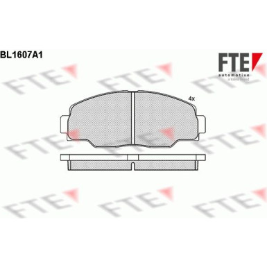 FTE | Bremsbelagsatz, Scheibenbremse | 9010246