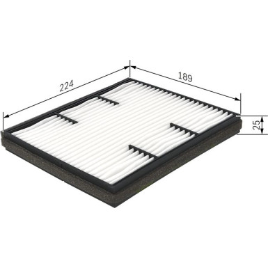 BOSCH 1 987 432 223 Innenraumfilter