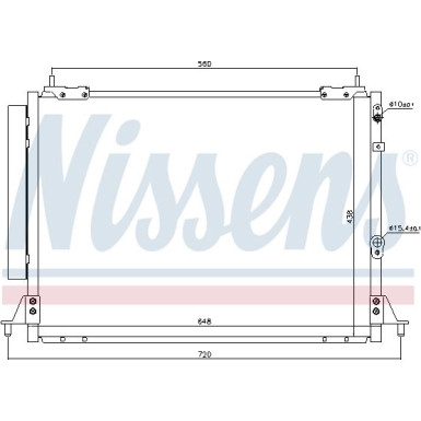 Nissens | Kondensator, Klimaanlage | 940188