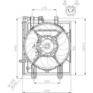 NRF | Lüfter, Motorkühlung | 47936