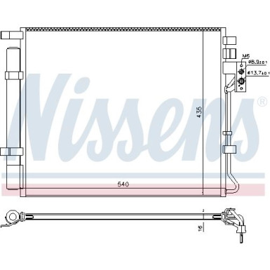 Nissens | Kondensator, Klimaanlage | 940594