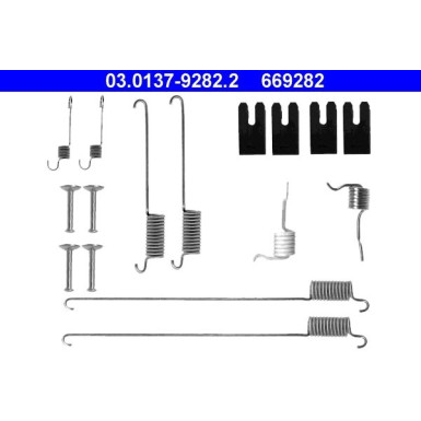 ATE | Zubehörsatz, Bremsbacken | 03.0137-9282.2