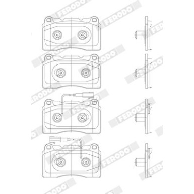 Ferodo | Bremsbelagsatz, Scheibenbremse | FDB4307