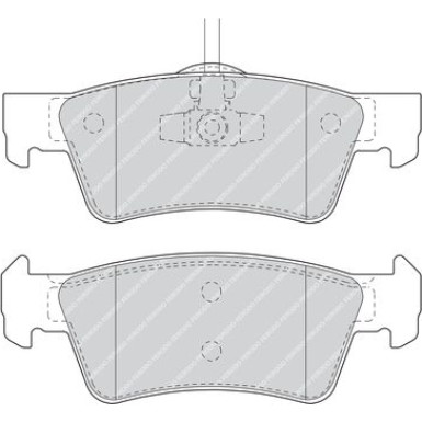 Ferodo | Bremsbelagsatz, Scheibenbremse | FDB1460