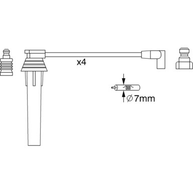 BOSCH | Zündleitungssatz | 0 986 357 270