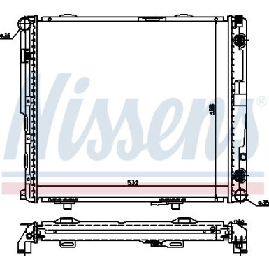 Nissens | Kühler, Motorkühlung | 62698A