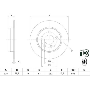 BOSCH | Bremsscheibe | 0 986 479 409