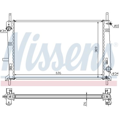 Nissens | Kühler, Motorkühlung | 62056A