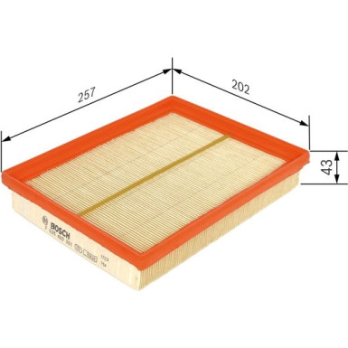 BOSCH F 026 400 301 Luftfilter