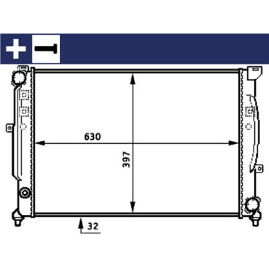 Mahle | Kühler, Motorkühlung | CR 423 000S