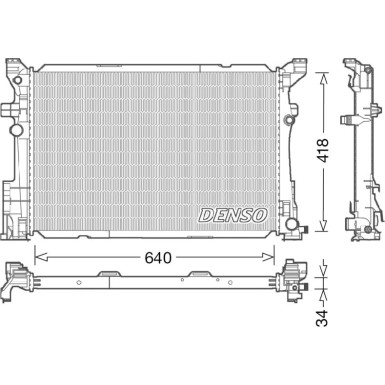 Denso | Kühler, Motorkühlung | DRM17054