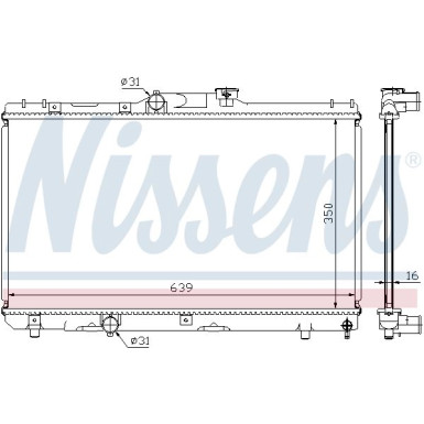 Nissens | Kühler, Motorkühlung | 64786A