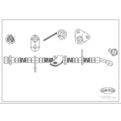 Corteco | Bremsschlauch | 19032246