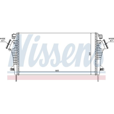 Nissens | Ladeluftkühler | 96554