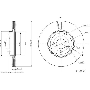 Metzger | Bremsscheibe | 6110634