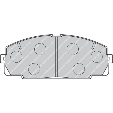 Ferodo | Bremsbelagsatz, Scheibenbremse | FVR1884