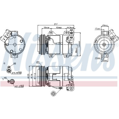 Nissens | Kompressor, Klimaanlage | 89519