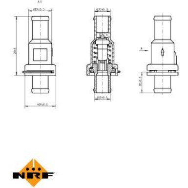 NRF | Thermostat, Kühlmittel | 725175